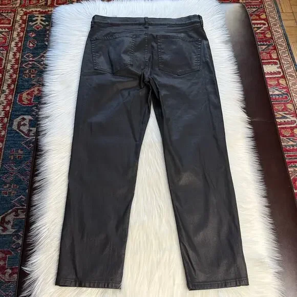 Banana Republic Factory Black Coated High Rise Slim Jeans - Picture 7 of 8
